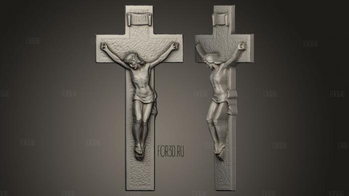Jesus Crucifix stl model for CNC